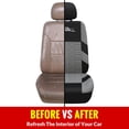 thumbnail image 4 of Universal Car Seat Covers Full Set, Breathable Cloth Automotive Seat Covers for Front Split & Rear Bench, Fit for Sedan SUV Van Truck Interior Accessories, 4 of 6