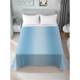 thumbnail image 4 of Blue Ombre Flat Sheets Only California King Size, Soft Breathable Bed Top Sheets for Mattress, Modern Abstract Art Farmhouse Gradient Luxury Bedding Flat Sheets for Home Hotel Bedroom Bed Protection, 4 of 9