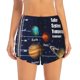 thumbnail image 2 of Balery Solar System Pantalones cortos deportivos para mujer con forro y dos bolsillos, elásticos, para entrenamiento, gimnasio, yoga-XX-Large, 2 of 7