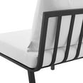 thumbnail image 5 of Lounge Sectional Sofa Chair Set, Aluminum, Metal, Steel, Grey Gray White, Modern Contemporary Urban Design, Outdoor Patio Balcony Cafe Bistro Garden Furniture Hotel Hospitality, 5 of 10