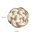 thumbnail image 3 of SLYNSHome Cotton Linen Insulation Mat, Woven Braided Heat Pad for Kitchen Countertop and Dining Table, Decorative Non-Slip Coaster for Hot Cups Pots and Cookware,16cm, 3 of 5