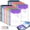 12* Portrait, variant on 11 Hole Expanding File Pockets, Thick PP Binder Envelopes with Snap Closure, Holds 200 Sheets for 2/3/4 Ring Binders, Home School Office Filing