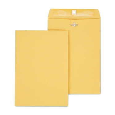 MyOfficeInnovations Brown Kraft Clasp 7 1/2" x 10 1/2" Envelopes 100/Box (233577/19268)