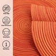 thumbnail image 2 of LQCrafK Placemats for Dining Table Set of 6 - Round 15 inch Woven Heat Resistant Non-Slip Kitchen Table Mats, Black, 2 of 7