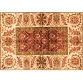 thumbnail image 1 of Ahgly Company Indoor Rectangle Abstract Orange Modern Area Rugs, 6' x 9', 1 of 4
