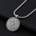 thumbnail image 2 of GKNET Flower of Life Om Yoga Pendant Necklace Mandala Stainless Steel Chain Jewelry, 2 of 6