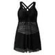 thumbnail image 5 of Gibobby Conjunto de Bañador Sexy de vendaje cruzado, ropa de playa, dos trajes de baño Bandeau, traje de baño Vintage, conjunto de traje de baño, sujetad(Negro,M), 5 of 5