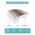 thumbnail image 5 of Quilts Full Size Bedding Set, Yellow Brown Lightweight Quilted Comforter, Farmhouse Wood Grain Vintage Striped Soft Reversible Bedspread Coverlet with Pillow Covers for All Season, 78" x 90", 5 of 7