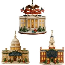 3-Pack US 250th Anniversary Ornament, 250 Years of The United States Anniversary 2026 Patriotic Decorations for Christmas Tree Decor, Collectible Keepsake Gift for Patriots & History Lovers