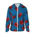 thumbnail image 2 of Lsque Colorful Ladybird UPF 50+ Lightweight Sun Protection Men's Women's Long Sleeve Shirt, Hoodie Performance -3X-Large, 2 of 9