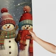 thumbnail image 3 of Pratyus Snowmen Hats Scarves Printed Shower Curtain 100% Polyester Fiber Bathroom Decoration Christmas Shower Curtain with Hooks 69x72, 3 of 7