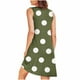 thumbnail image 5 of Camisón sin mangas con bolsillos y estampado para mujer, camisón plisado con cuello redondo, vestido de poliéster para mujer, 5 of 7