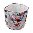 thumbnail image 4 of Cubo de baño plegable para remojar los pies, lavabo de baño de pies con aislamiento de PVC, portátil, bañera de agua con asa para acampar al aire libre, viajes, hoja de arce blanca, 4 of 14