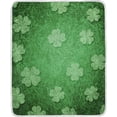 thumbnail image 2 of Velvet Plush Throw Thermal Blanket - 4x5FT - Abstract Clover Printed for Couch Bed Sofa Car, 2 of 5