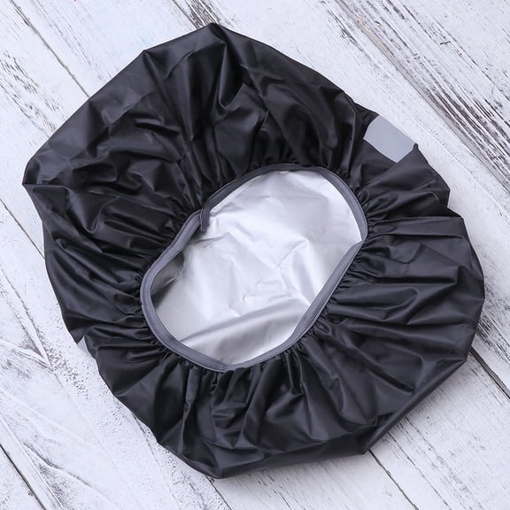 WHAMVOX Waterproof Backpack Rain Cover for Camping with Elastic Rim and Portable Design Made of Black Fits Various Sizes