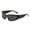 Black1, variant on Wrap Around Sport Sunglasses for Men and Women Cycling Glasses with Resistance