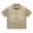 Beige, variant on Arlun Mens Solid Color Style Washed Distressed Oversized T-Shirts 1/4 Zipper V-Neck Short Sleeve Tops Vintage Loose Fit Spring and Summer Casual Polo Shirts Black XL