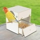 thumbnail image 5 of Caja nido de cría para periquitos, jaula de madera para aviario, cajón, percha, fácil limpieza, adecuada para pinzones, loros, periquitos, jaula para 25x25x30 cm, 5 of 7