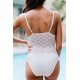 thumbnail image 1 of ABPHQTO Traje de baño de una pieza con realce de ganchillo sexy para mujer, 1 of 5