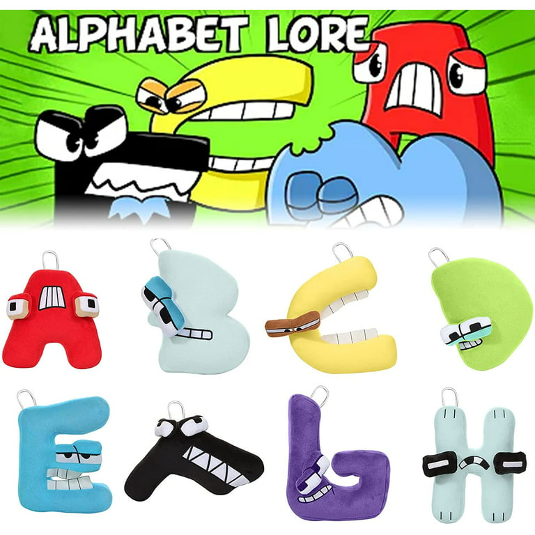 Alphabet Lore Plush Toy Alphabet Lore Stuffed Educational Letter Toys  Cartoon Doll Soft Pillow Toy Collectible for Fans Friends Kids Halloween  Thanksgiving, Love (4pcs) 