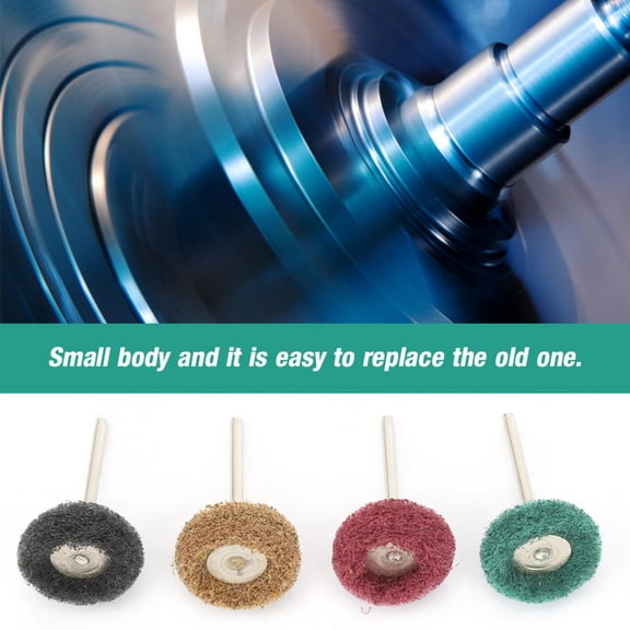 Small Abrasive Polishing Wheel Set, 25mm Scouring Pads for Grinding, Metalwork, 80 Pieces