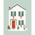 thumbnail image 2 of Barnes, Victoria 15x18 White Modern Wood Framed Museum Art Print Titled - Festive Front Door III, 2 of 4