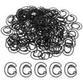 thumbnail image 1 of Unique Bargains Paper Clip Coated Letter C Shape Alphabet Clips Bookmarks, Black, 100 Count, 1 of 6