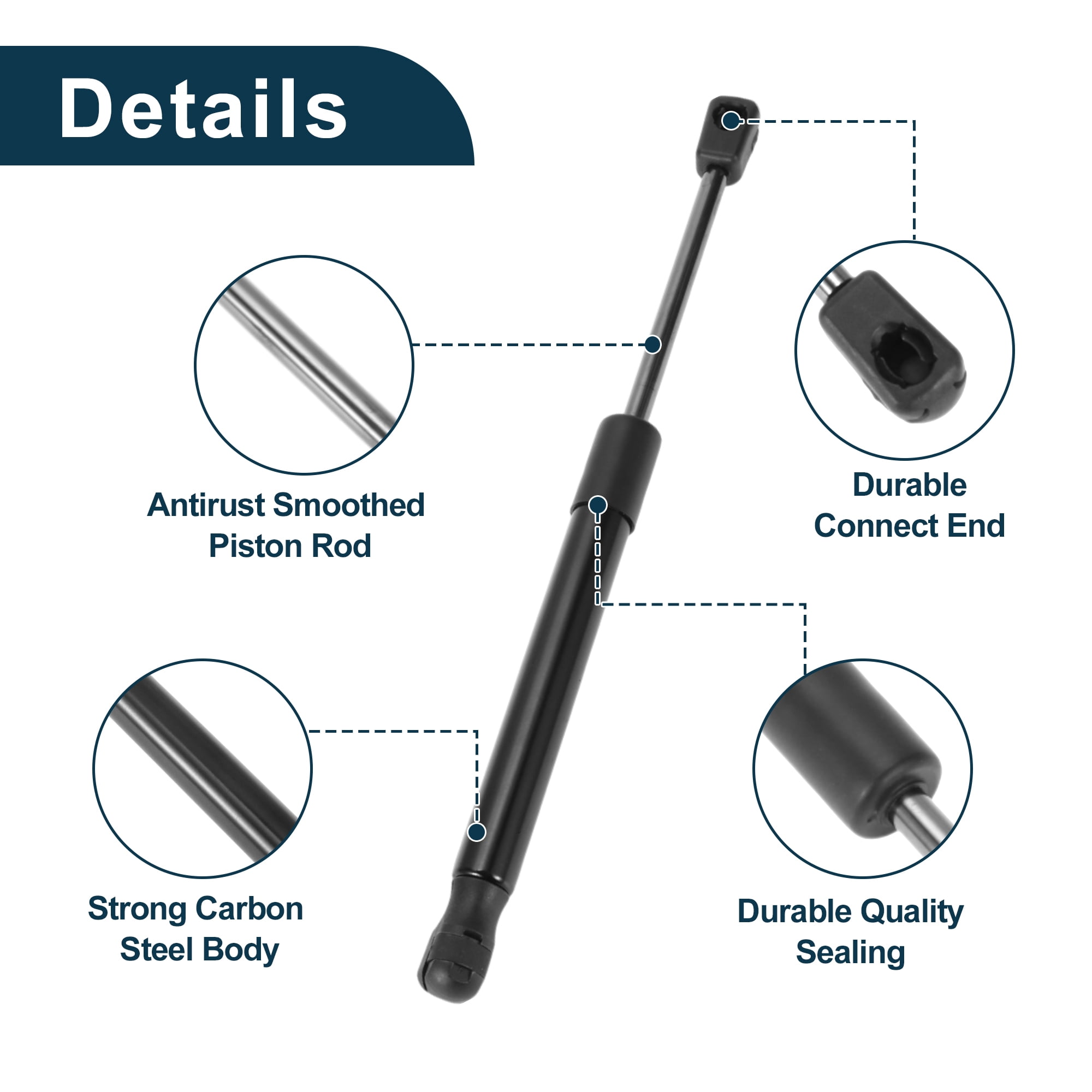 Unique Bargains 2Pcs Upgrade Front Hood Lift Supports for Porsche 911 Boxster Cayman