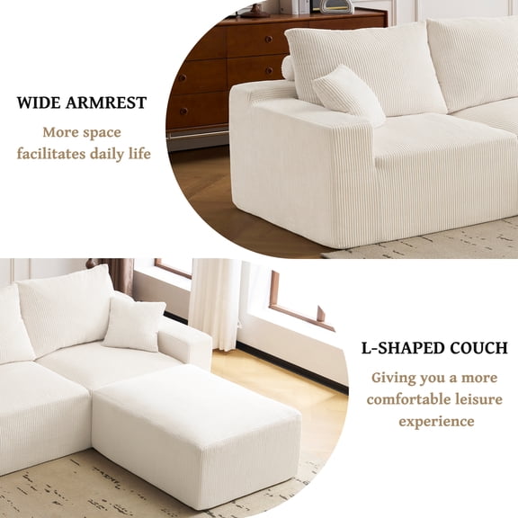 Sofa Ottoman Beige