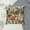 thumbnail image 2 of Qinduosi Forest Pillow Covers Watercolor Animal Plants Throw Pillow Case Decorative Cushion Cover for Home Office Sofa Decoration, Inch, Set of, 2 of 5