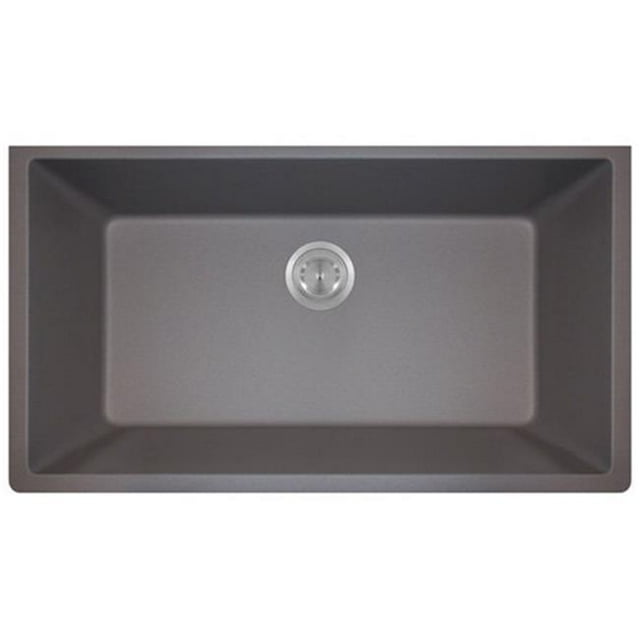 Polaris 848-Silver Silver TruGranite Single Bowl Kitchen Sink