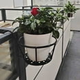 thumbnail image 5 of Plant Hanger Indoor Outdoor Hanging Planter Shelf Decorative Flower Pot Plant Holder Outdoor Flower Stand Rail Metal Fence Balcony Plant Stand Railing Hanging Basket Holder Round Planter Pot Rackfor, 5 of 12