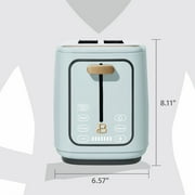 Beautiful 2 Slice Toaster with Touch-Activated Display, Hydrangea by Drew Barrymore