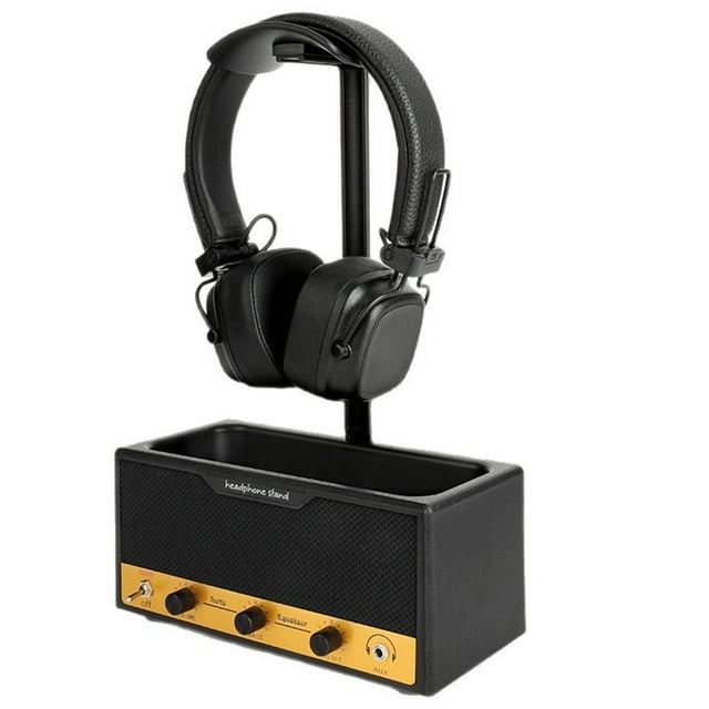 Soporte para auriculares con base de almacenamiento, organizador de escritorio, soporte para auriculares, colgador para gafas, trabajo en casa, juegos