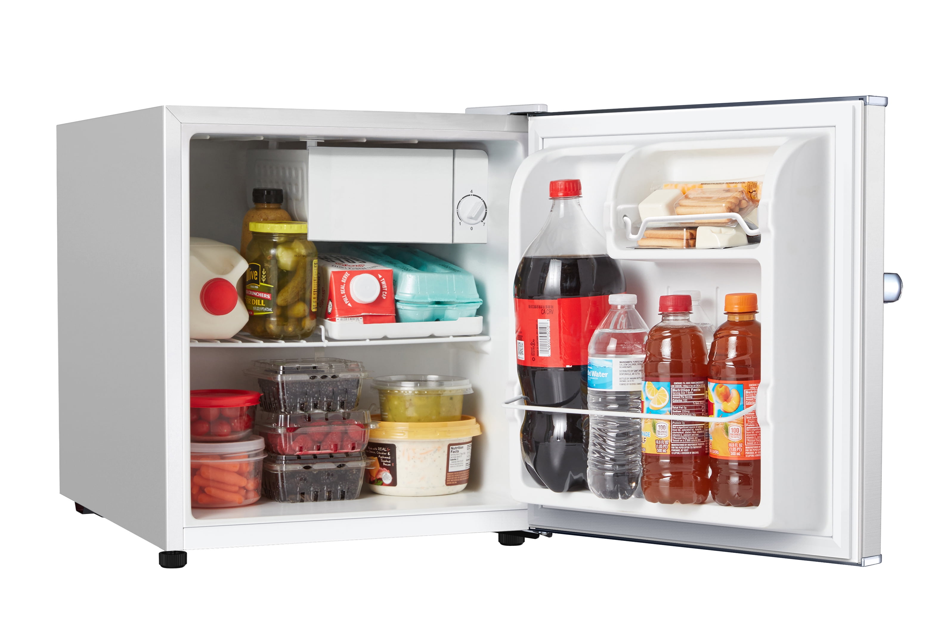 Galanz 1.7 Cu ft Mini Fridge Retro, White, New, Width 17.48"