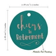 thumbnail image 6 of Inkdotpot Rose Gold Foil Paper Hang Tags Cheers To Retirement Favor Tags 100 Pieces, 6 of 6