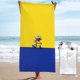 thumbnail image 1 of Toallas de playa de los Minions, toallas de baño absorbentes y ligeras de secado rápido, toalla de baño de microfibra ultra suave para viajes, playa, gimnasio, camping, yoga, picnics, piscina, 27,5 x, 1 of 8