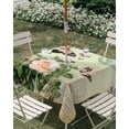 thumbnail image 3 of Square Outdoor Tablecloth with Umbrella Hole Vintage Butterfly Roses Outside Table Cloth Waterproof Patio Table Cover Spring Botanical Floral Zipper Tablecloths for Picnic Party Camping 60x60 Inch, 3 of 8