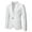 White, variant on GaThRRgYP Men's Outwear Blouse on for $10,Men Casual Slim Fit Solid One Button Blazer Turn-Down Collar Suit Long Sleeves Jacket