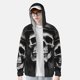 thumbnail image 2 of Fotbe Black White Hat Skull Chaqueta con Protección Solar UPF 50+ para Hombre y Mujer, Camisa con Capucha y Bolsillos-Large, 2 of 7