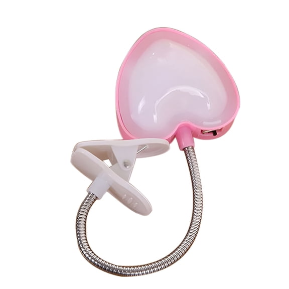 HIBIBUD Table Lamps Bedlamp Lights for Clip Desk with LED Pink Child