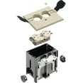 thumbnail image 2 of Arlington FLBAF101LA-1 Adjusthle Floor Box Kit with Outlet and Flip Plate, for Installed Floors, 1-Gang, Light Almond, 1-Pack, 2 of 3