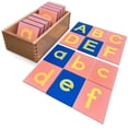 thumbnail image 1 of Letras Montessori de papel de lija Delmach en minúscula y mayúscula, 1 of 6