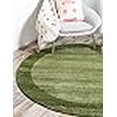 thumbnail image 3 of Unique Loom Del Mar Collection Contemporary Transitional Light Green Round Rug (6' 0 x 6' 0), 3 of 4