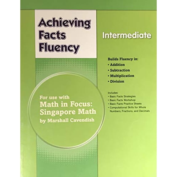 Pre-Owned Math in Focus: Singapore Math Fact Fluency Grades 3-5, 9780547882833, 0547882831, Paperback,