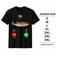 thumbnail image 4 of Funny Fish Calling Graphic T-Shirt – Humor Novelty Tee for Fishing Lovers, Unisex, 4 of 9