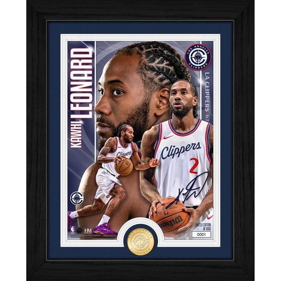 Highland Mint Kawhi Leonard LA Clippers Limited Edition Artist Proof Bronze Coin Photo Mint