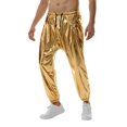 thumbnail image 2 of JLFKNG Mens Performance Trousers Simple Solid Color Sparkly Tethered Pants Bright Straight Leg Mens Dailywear, 2 of 9