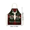 thumbnail image 2 of XKHAZA Christmas Aprons, Adjustable Buffalo Plaid Apron Funny Santa Snowman Gnome Merry Xmas Chef Apron for Women Men Kitchen Cooking Baking Holiday Party Supplies, 2 of 2