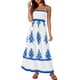 thumbnail image 1 of Vestido de verano PRETTYGARDEN Vestido de verano con estampado floral para mujer, blanco y azul, 1 of 9